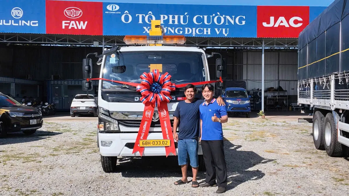 Bàn Giao Xe Cứu Hộ 3 Chức Năng Dongfeng Tại Phú Cường An Giang: Giao Xe Tận Nơi, Bảo Dưỡng Sát Nhà