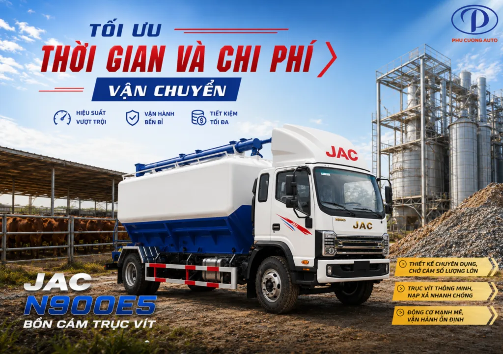 Xe Bồn Cám Trục Vít Jac N900 (Động cơ Euro 5) - hình 5