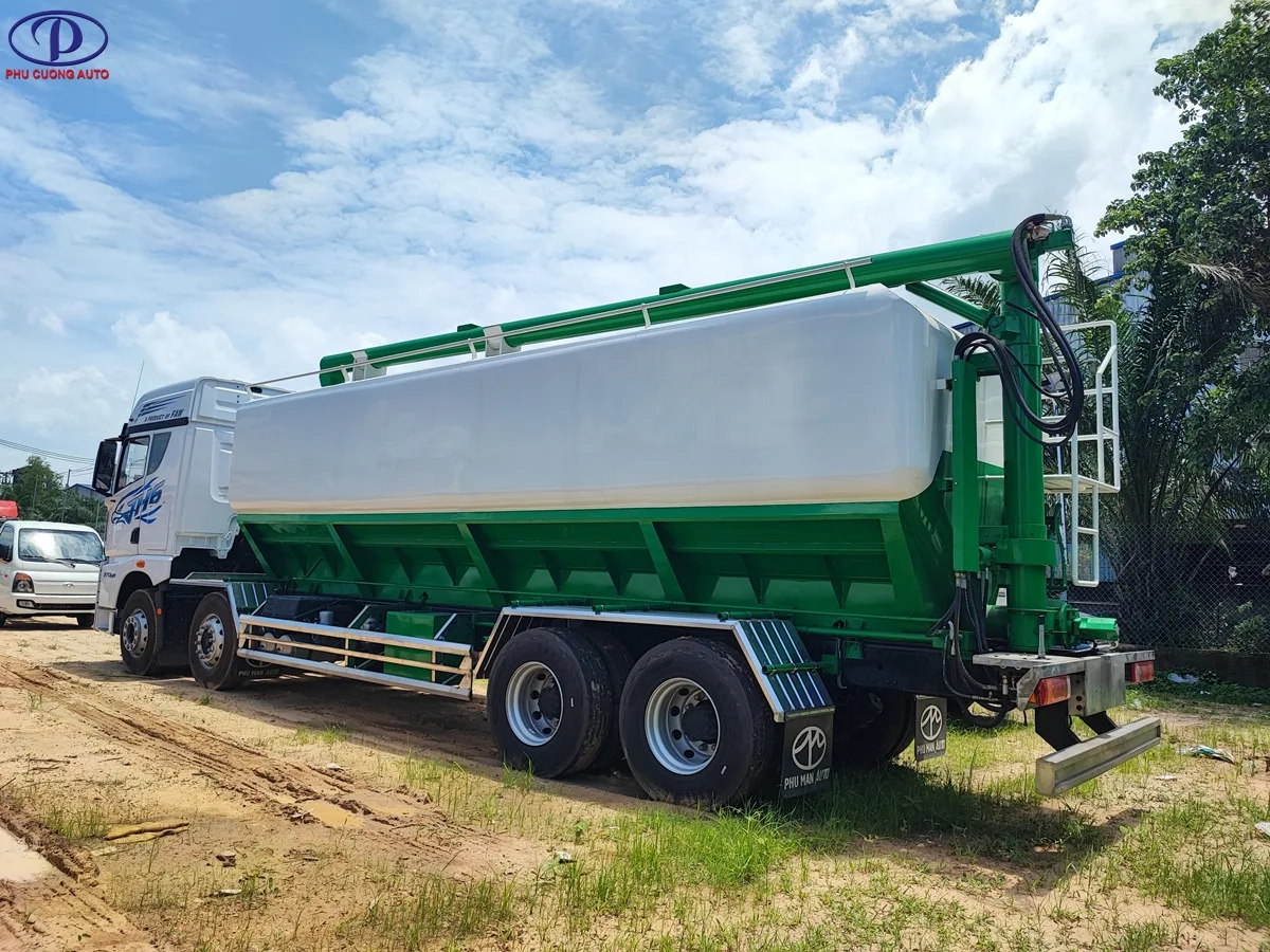 Xe Bồn Cám Trục Vít Sắt FAW JH6 4 Chân - hình 6