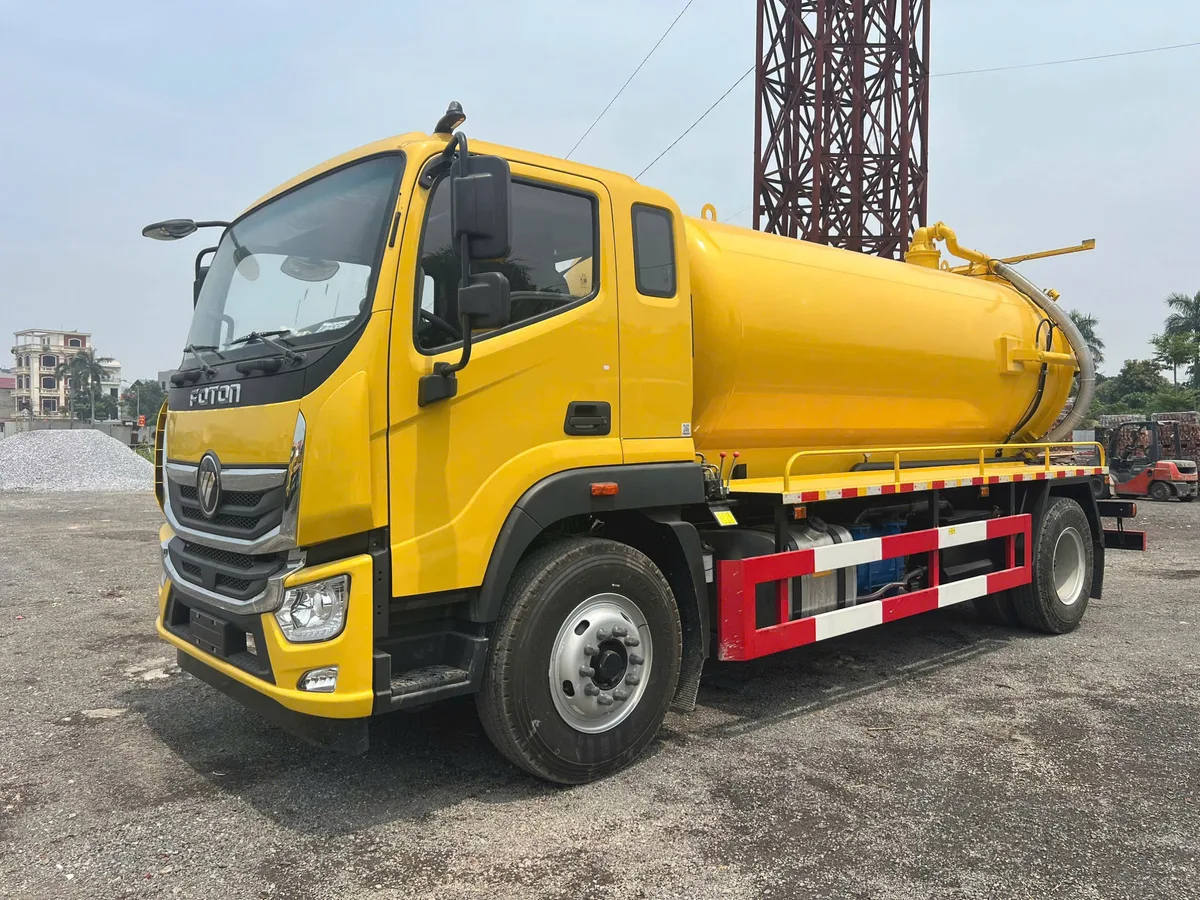 Xe Bồn Hút Chất Thải Foton 9 Khối Nhập Khẩu (Động Cơ Yuchai 6 Máy)