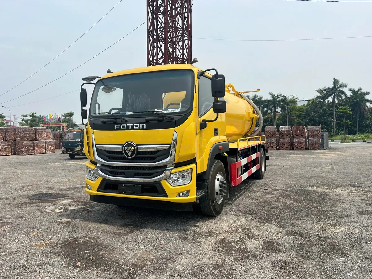 Xe Bồn Hút Chất Thải Foton 9 Khối Nhập Khẩu (Động Cơ Yuchai 6 Máy) - hình 2