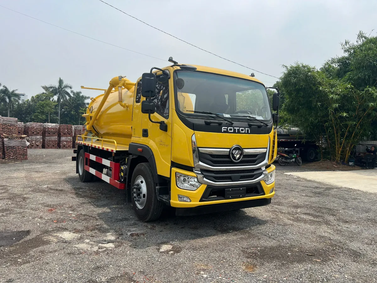 Xe Bồn Hút Chất Thải Foton 9 Khối Nhập Khẩu (Động Cơ Yuchai 6 Máy) - hình 3