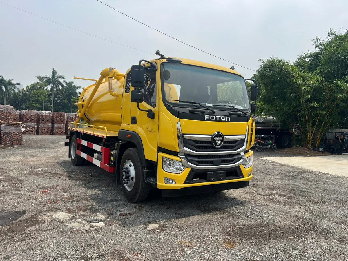 Xe Bồn Hút Chất Thải Foton 9 Khối Nhập Khẩu (Động Cơ Yuchai 6 Máy) - hình 4