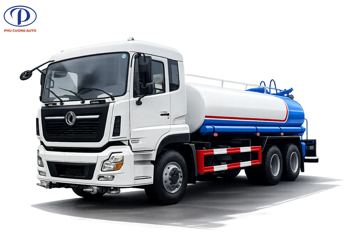Xe Bồn Nước Dongfeng 14 Khối Nhập Khẩu (Xi-Téc Phun Nước Tưới Cây Rửa Đường)