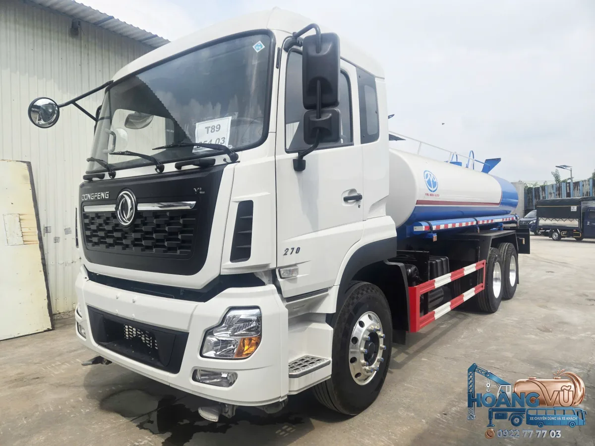 Xe Bồn Nước Dongfeng 14 Khối Nhập Khẩu (Xi-Téc Phun Nước Tưới Cây Rửa Đường) - hình 3