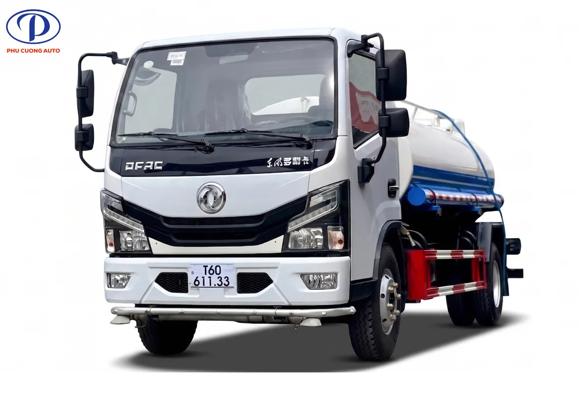 Xe Bồn Nước Dongfeng 5.3 Khối Nhập Khẩu (Xi-Téc Phun Nước Tưới Cây Rửa Đường)