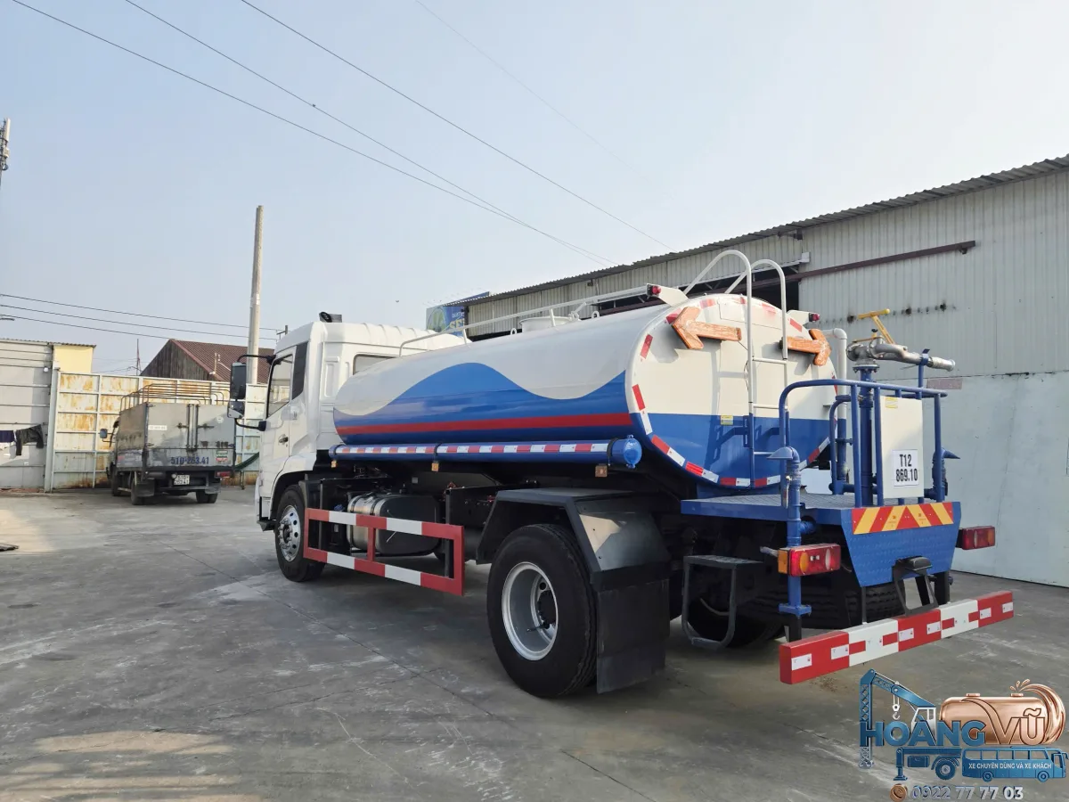 Xe Bồn Nước Dongfeng 9 Khối Nhập Khẩu (Xi-Téc Phun Nước Tưới Cây Rửa Đường) - hình 4