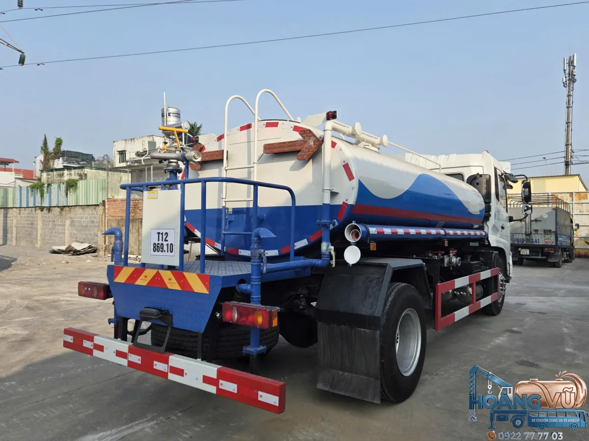 Xe Bồn Nước Dongfeng 9 Khối Nhập Khẩu (Xi-Téc Phun Nước Tưới Cây Rửa Đường) - hình 5