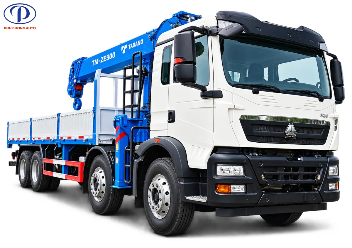 Xe Cẩu Tự Hành HOWO 4 Chân TX350 Gắn Cẩu XCMG 20 Tấn (GSQS500-6)