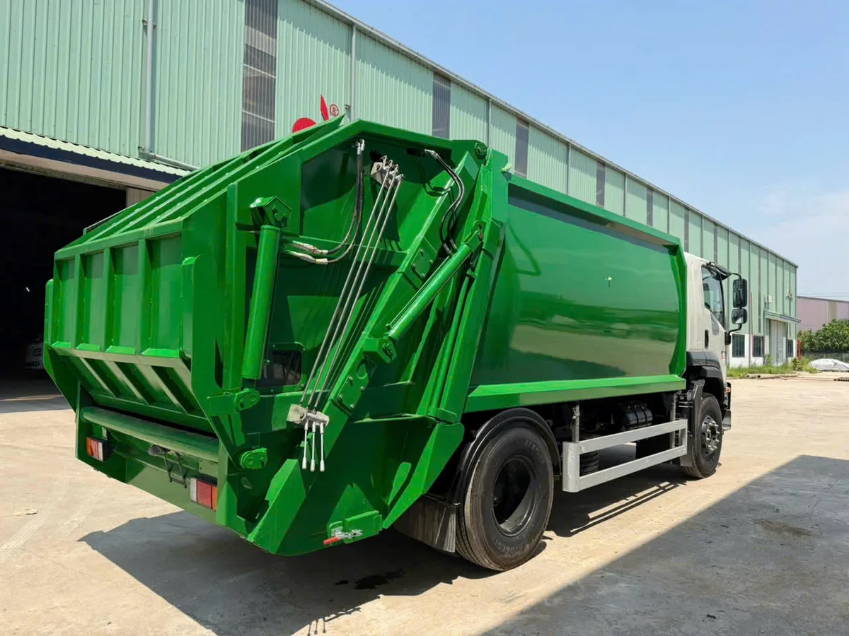 Xe Cuốn Ép Chở Rác Isuzu FVR 14 Khối Gàu Xúc (FVR34LE5/CTD-CER05) - hình 2