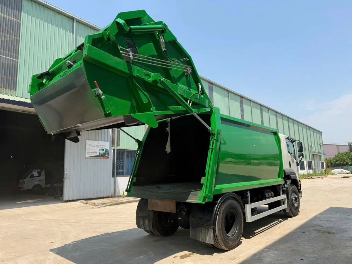 Xe Cuốn Ép Chở Rác Isuzu FVR 14 Khối Gàu Xúc (FVR34LE5/CTD-CER05) - hình 4