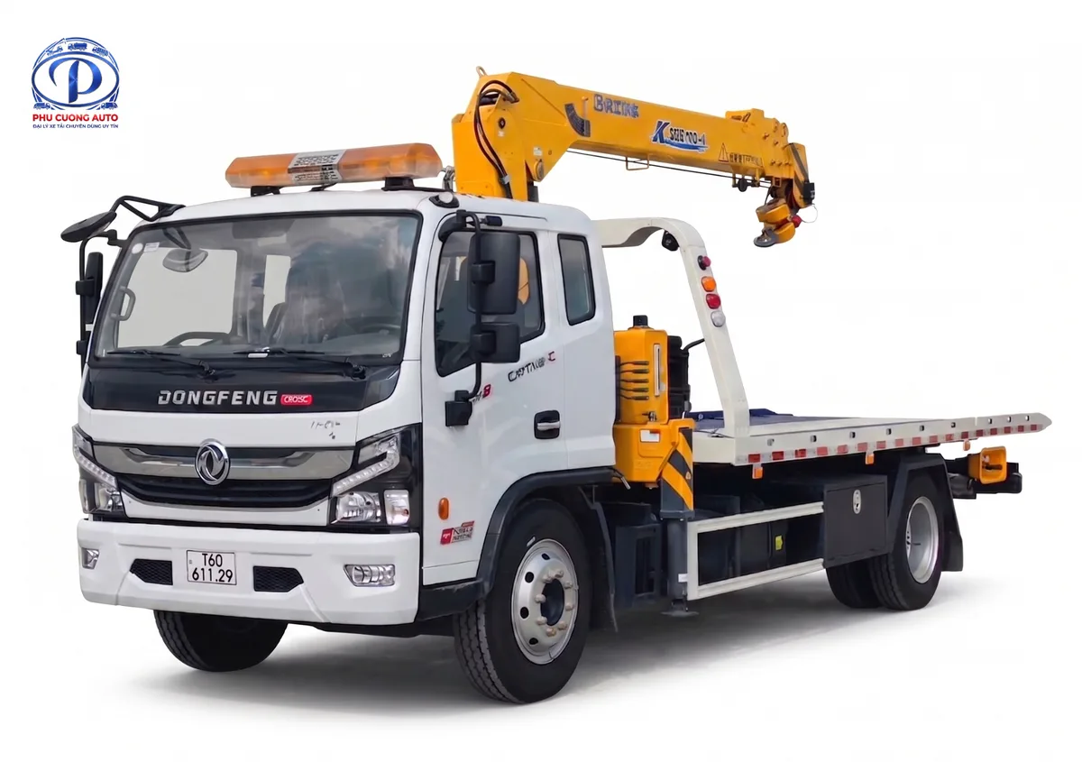 Xe Cứu Hộ Giao Thông 3 Chức Năng Dongfeng (Cẩu Thước XCMG, Sàn Trượt & Càng Kéo)