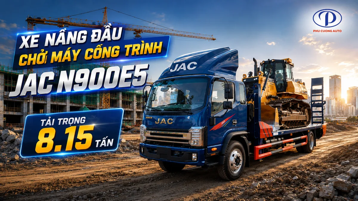 Xe Nâng Đầu JAC N900 PLUS E5 Chở Xe & Máy Công Trình (Tải Trọng 8.15 Tấn) - hình 2
