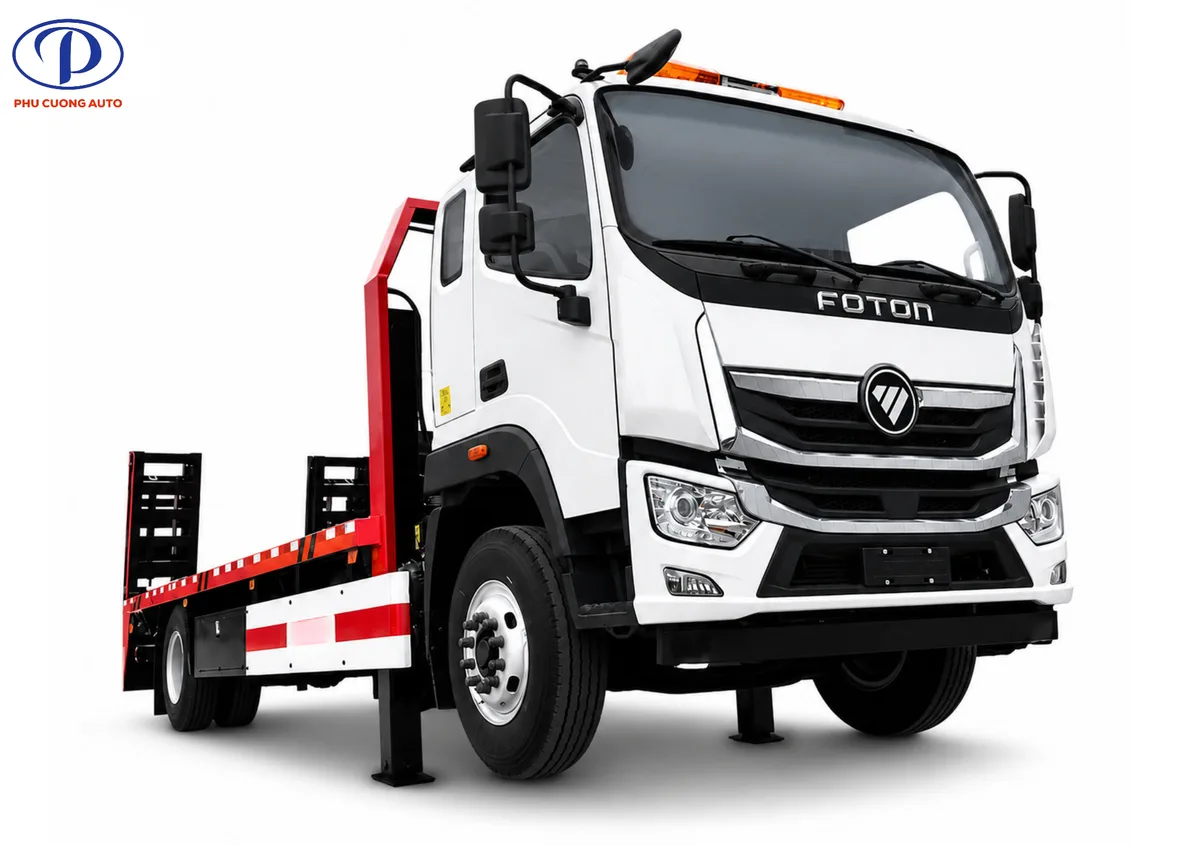 Xe Nâng Đầu Càng Kéo Foton 5.3 Tấn (Chở Máy Công Trình & Kéo Cứu Hộ)